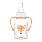 CANPOL BABIES bočica uskog vrata s ručkama CUTE ANIMALS 120ml, lisica - Slika 2