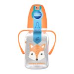 CANPOL BABIES bočica uskog vrata s ručkama CUTE ANIMALS 120ml, lisica - Slika 3