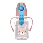 CANPOL BABIES bočica uskog vrata s ručkama CUTE ANIMALS 120ml, zec - Slika 3
