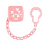 CANPOL BABIES lančić za dudu I LOVE MUMMY roza