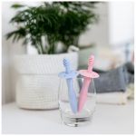 CANPOL BABIES silikonska četkica/grickalica za zube, roza - Slika 4