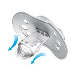 LOVI Svjetleća silikonska duda dinamična BUDDY BEAR, 2 kom - Slika 4