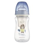 CANPOL BABIES EasyStart bočica protiv kolika sa širokim vratom BONJOUR PARIS 240 ml plava