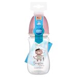 CANPOL BABIES EasyStart bočica protiv kolika sa širokim vratom BONJOUR PARIS 240 ml roza - Slika 3