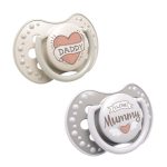 LOVI silikonska duda dinamična I LOVE, 2 kom