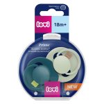 LOVI silikonska dinamična duda PRIME 6-18mj/18+mj, 2 kom, Pistacio/Zelena - Slika 3