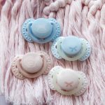 LOVI svjetleća silikonska mini duda BABY SHOWER 0-2 mj, 2 kom, plava - Slika 4